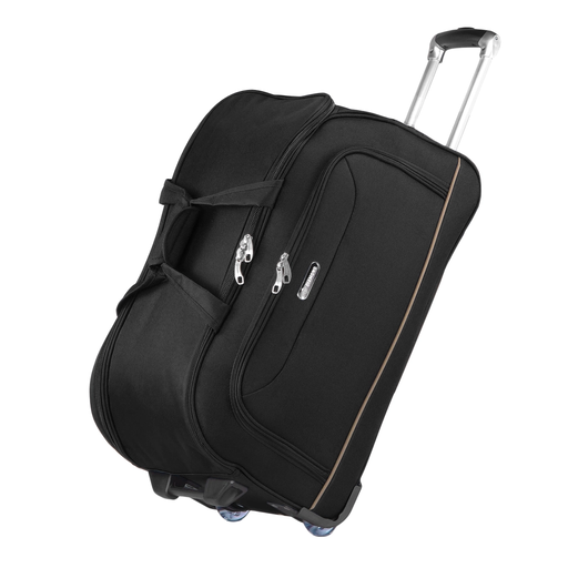 Torba Podróżna Średnia Na Kółkach Czarna