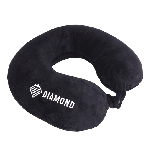 Poduszka Podróżna Rogal Na Szyję Z Pianki Memory Czarna