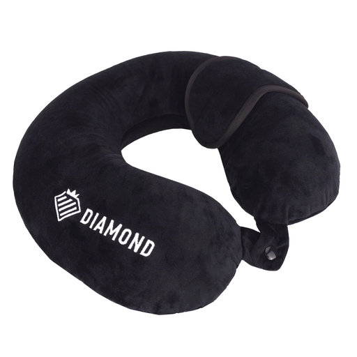 Poduszka Podróżna Rogal Na Szyję Z Pianki Memory i Opaska Czarna